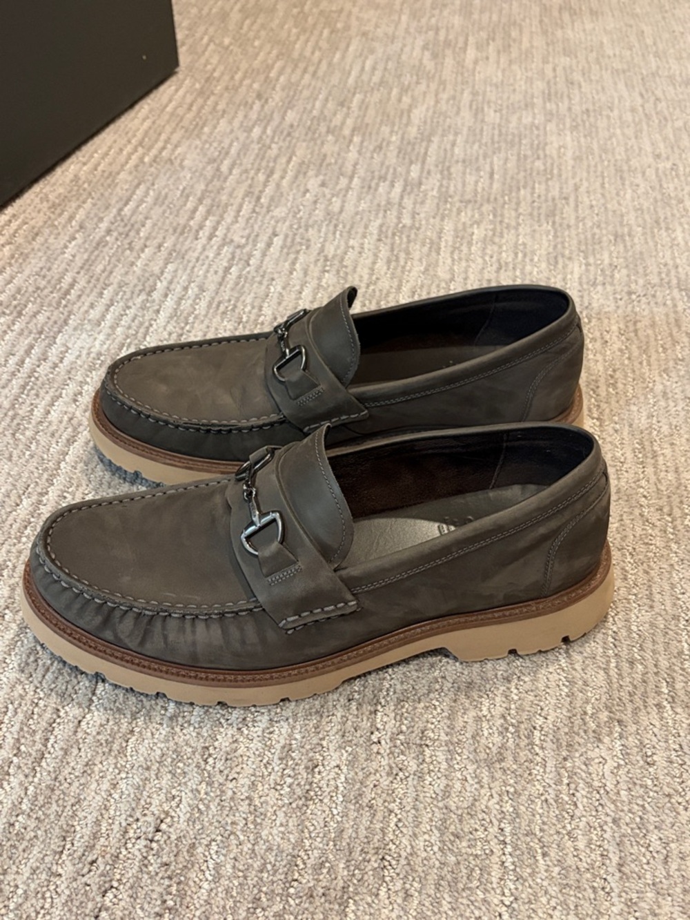 Cole Haan men’s USA 9.5 suede gray loafers